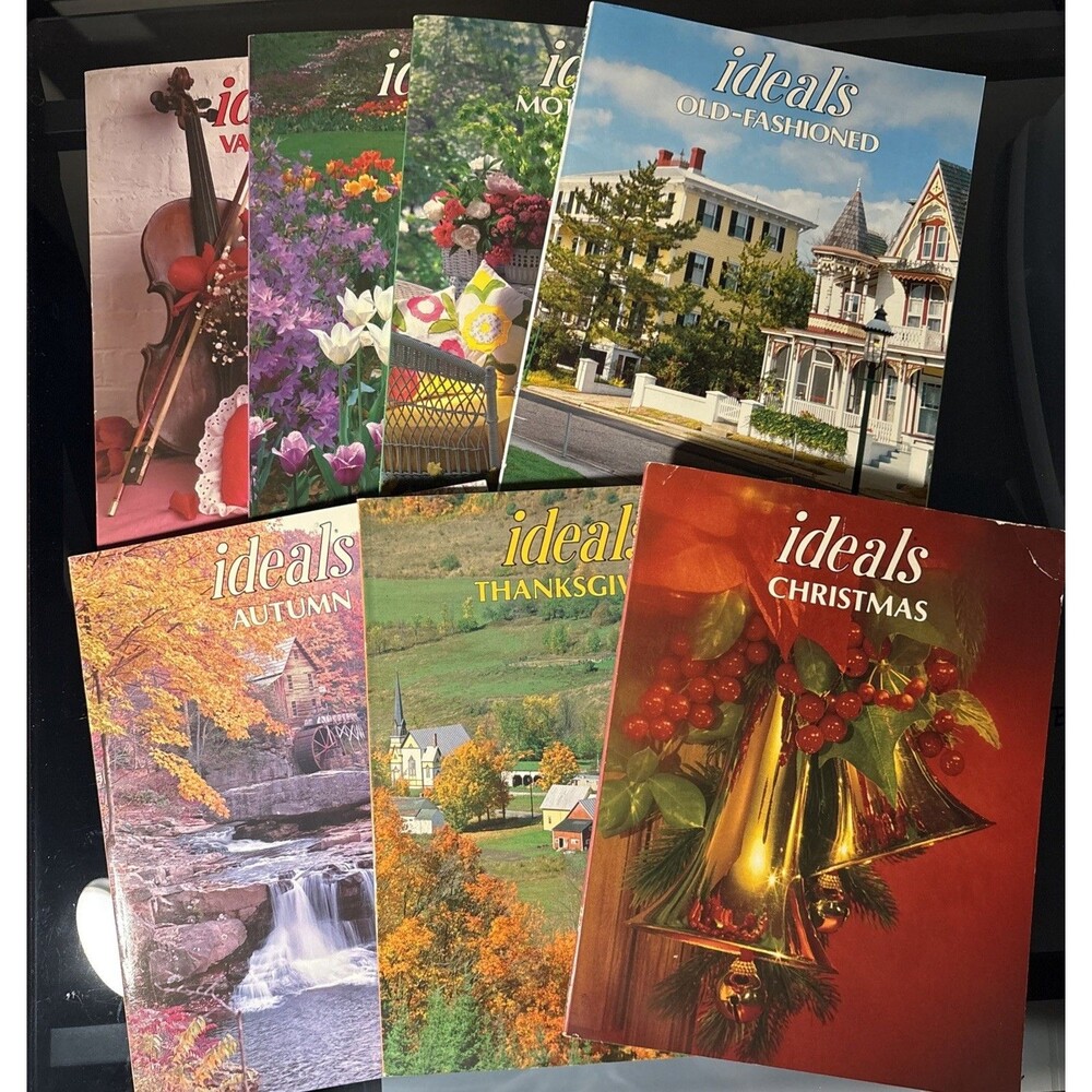 Lot of 7-1988 Ideals Home Magazines Vol. 45 No. 1, 2, 3, 5, 6, 7, 8 (missing #4)